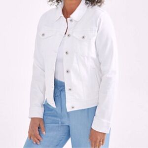 *NEW* Style &Co White Denim Jacket